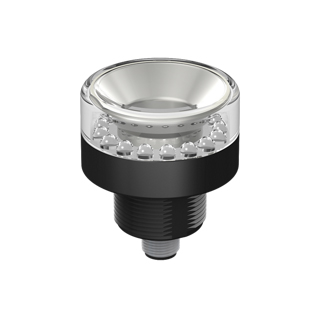 Banner Engineering 50mm Pilot Light; 1-Segment; Red; Rotating; 18-30VDC; M12 Quick Disconnect